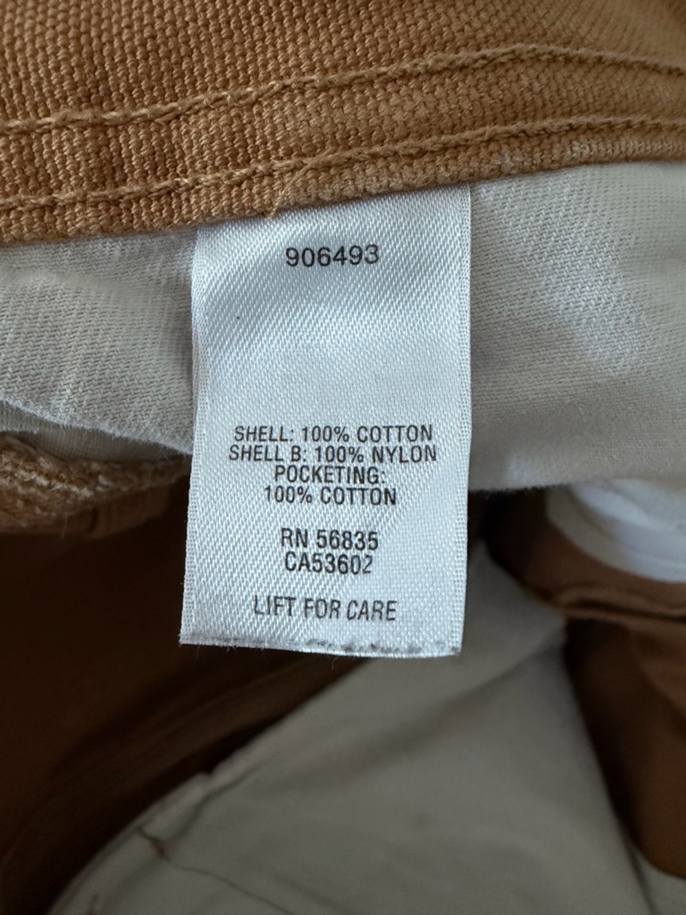 Cabela's Men's 32X32 Roughneck Cargo Pants in Brown Tan - Picture 6 of 13